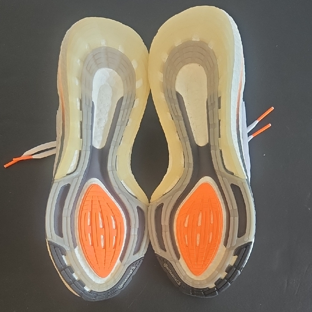 Adidas Men's Athletic Shoes - White and Orange - Picture 9 of 12